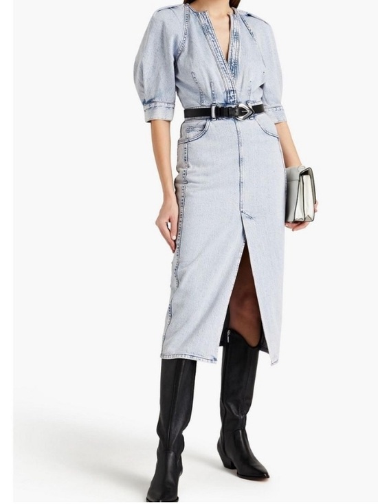 IRO Dresses & Skirts - Iro Alysu Denim Midi Dress brand new with tags EU 36 Light Wash